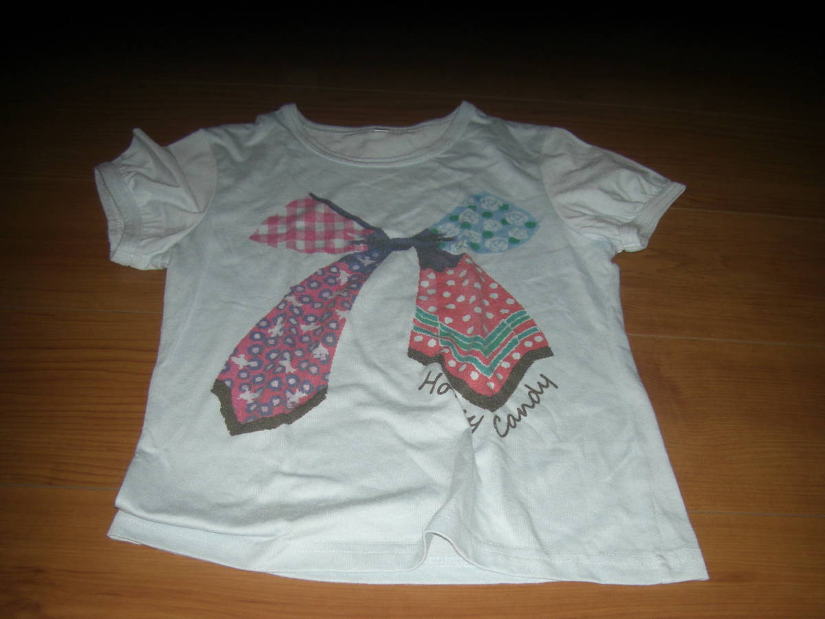 140　水色半袖Tシャツ　しみあり