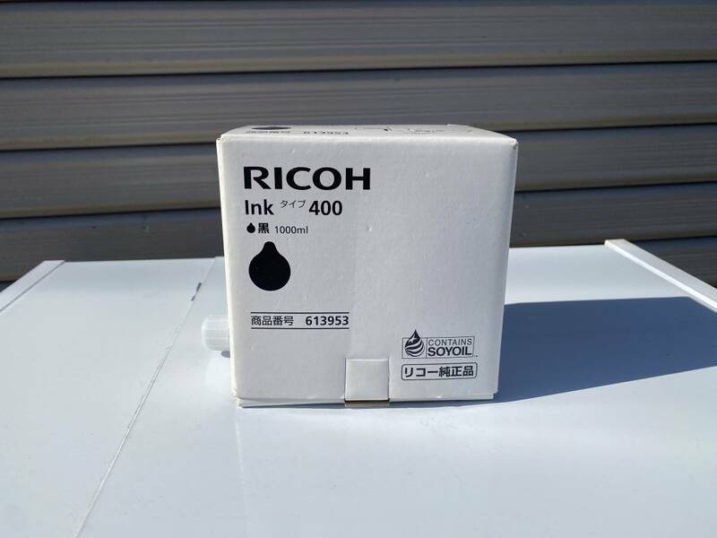 【未使用品】RICOH/リコー インク Ink タイプ400 黒 1000ml