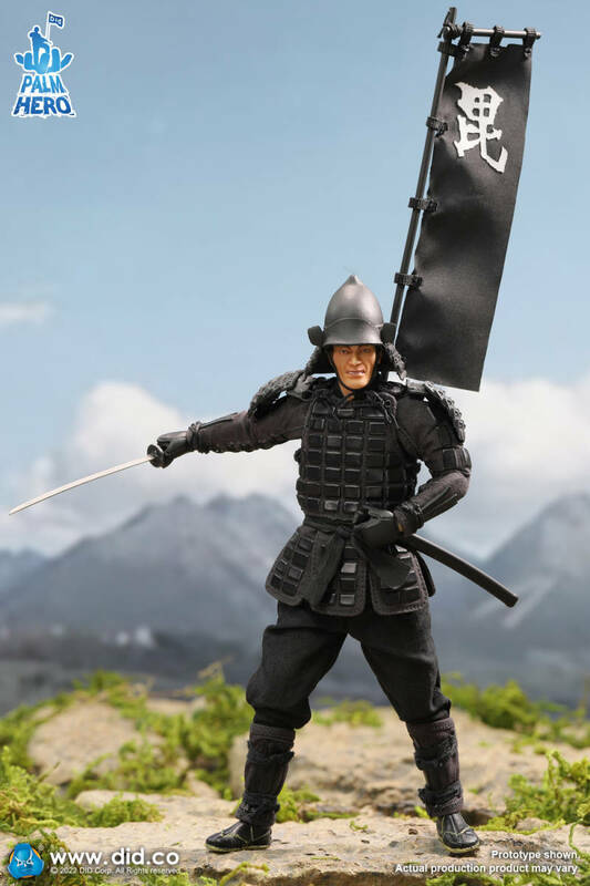 DID 1/12 戦国 サムライ 武士 黒.Ver 未開封新品 XJ80017A 武将 無双 サムライ 侍 兵士 足軽 検) POPTOYS COOMODEL