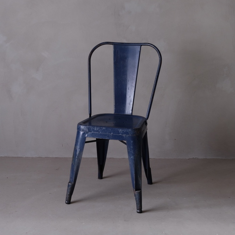 02709 フランスアンティーク Tolix A chair A / スタッキング アイアン 椅子 鉄 ヴィンテージ