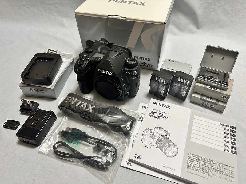 新品級：PENTAX K-3 Mark III ボディ ブラック＋おまけ多数