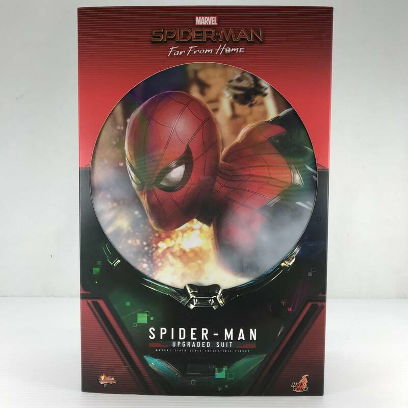 □中古品□ Hot Toys フィギュア スパイダーマン アップグレードスーツ版 ムービー・マスターピース 1/6 アクションフィギュア 開封済み