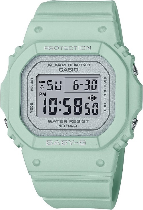 カシオ CASIO 腕時計 BABY-G BGD-565SC-3JF　スクエア レディース 10気圧防水　デジタル セージ　グリーン