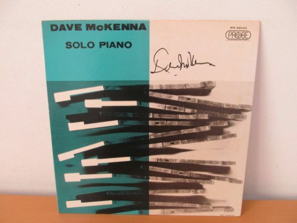 (55637)サイン入り　Dave Mckenna　デイヴ・マッケンナ　Solo Piano　ソロピアノ　IPR88043　LP　USED　保管品
