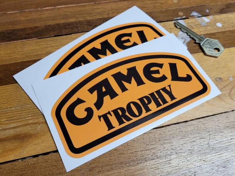 送料無料 Camel Trophy キャメルトロフィー 148mm × 72mm 車 バイク ステッカー デカール