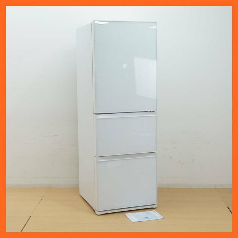 東ハ:【東芝】3ドア 冷凍冷蔵庫 375L GR-H38SXV (ZW) 右開き 使いやすいロータイプ うるおいラップ野菜室 ★送料無料★