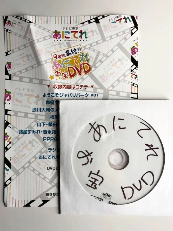 あにてれ お宝DVD 京まふ2018 チラシ付き 非売品