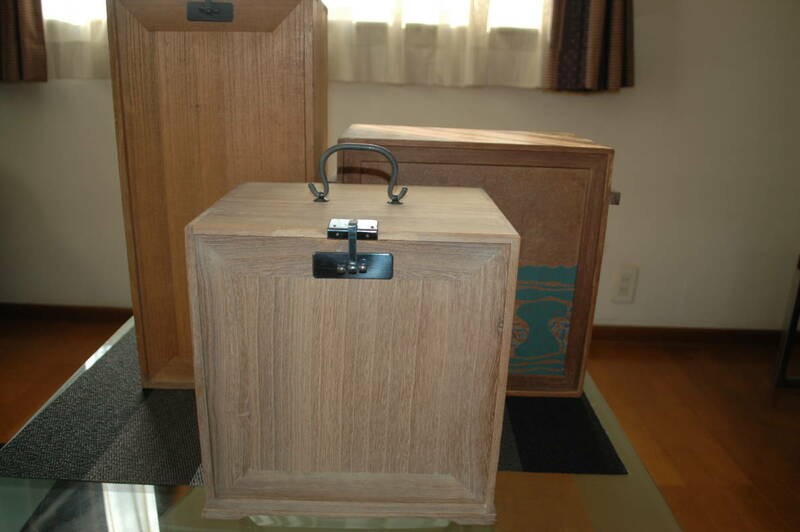 古い木製の箱　3点セット　アンティーク・コレクター