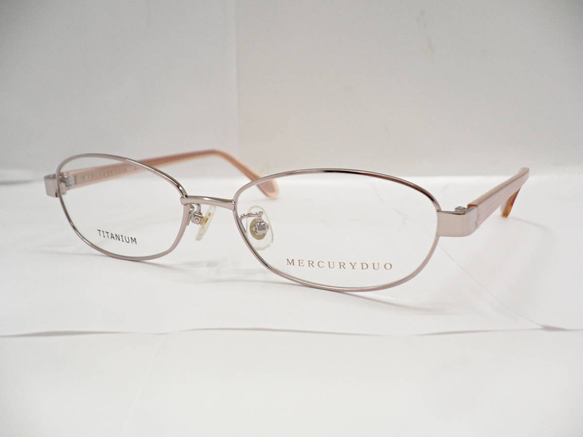 未使用新品　MERCURYDUO　マーキュリーデュオ　MDF-6006　52サイズ　ピンク・クリアピンク　セルテンプル