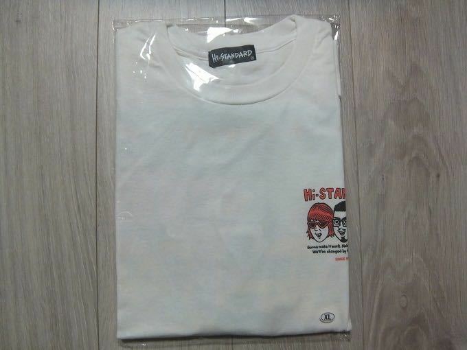 新品未開封 Hi-STANDARD TM paint TEE XL ☆ ハイスタンダード Tシャツ ホワイト 白