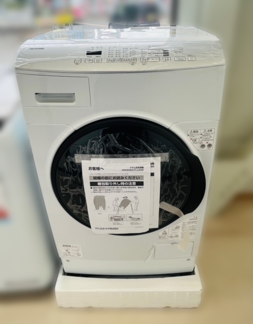CZO2241 【未使用】IRIS OHYAMA アイリスオーヤマ ドラム式洗濯機 FLK832 洗濯8kg/乾燥3kg 2021年製 温水洗浄機能 左開き