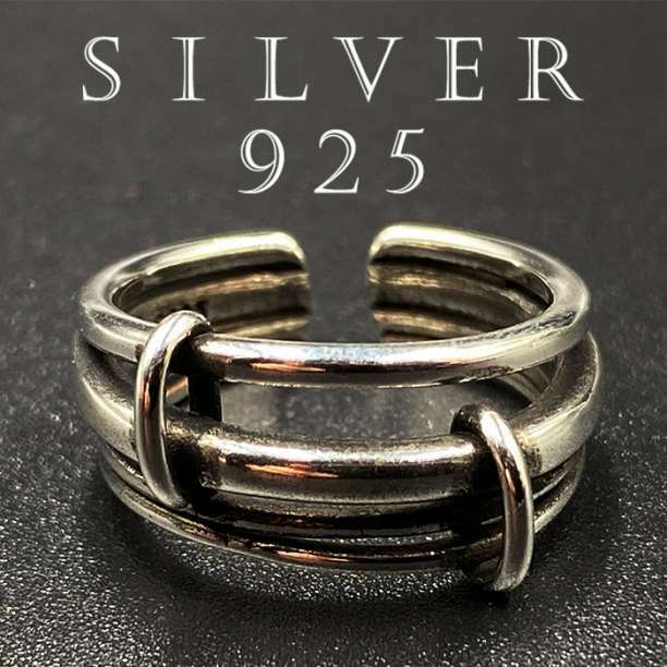 カレッジリング シルバー925 印台 リング 指輪 silver925 75 F