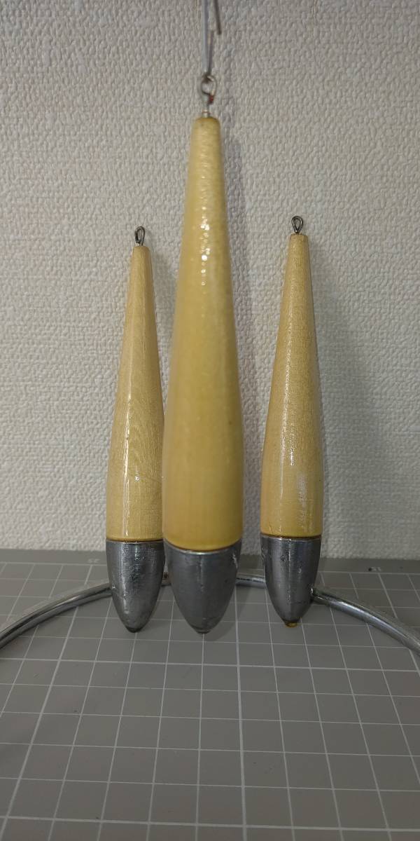 A型ライン微抵シンカーウッドクリヤー ２３号 ３本セット