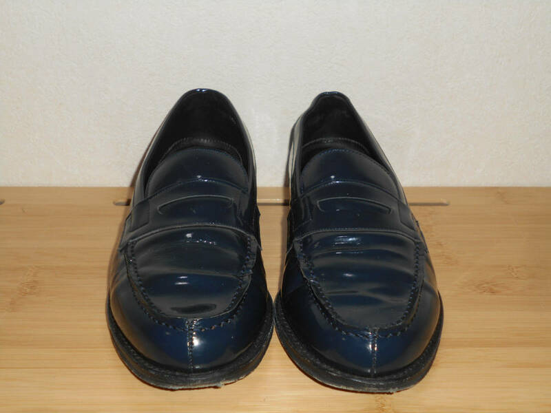 JALAN SRIWIJAYA x UNITED ARROWS　アローズ 　ローファー　革靴　ネイビー　サイズ　８　　　（１A　クオ