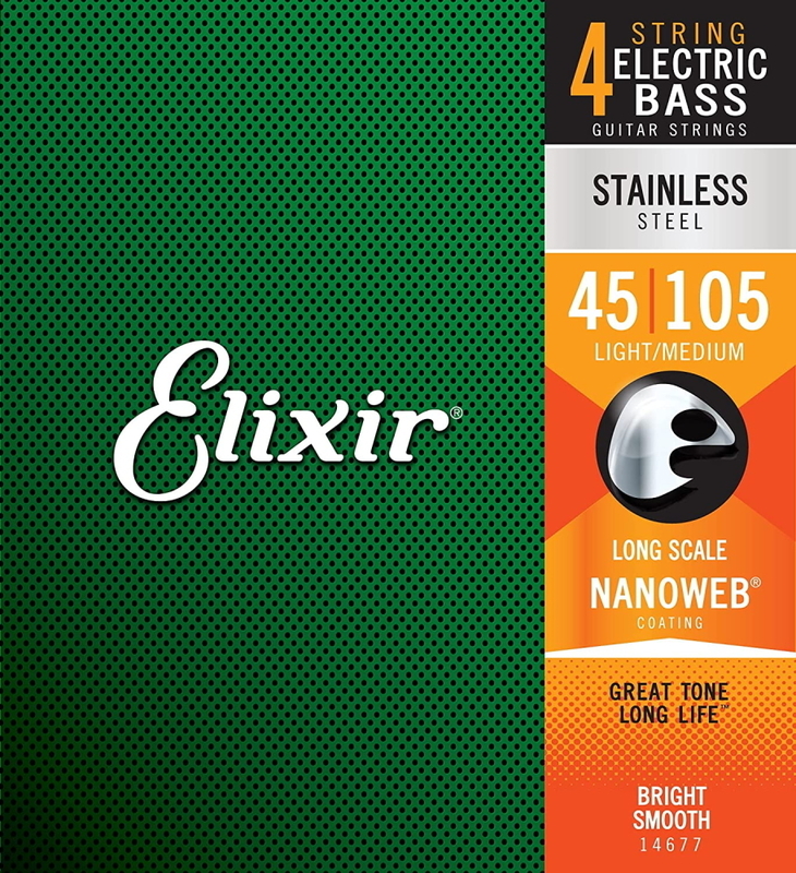 Elixir エリクサー ベース弦 ステンレス Light/Medium .045-.105#14677
