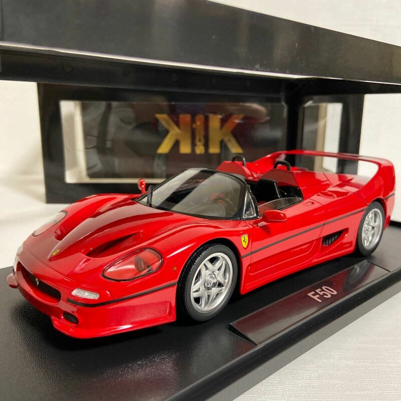 ★KKスケール／KKscale：1/18 ★フェラーリ F50 ／FERRARI F50 1995 (RED) ★未展示モデル／撮影の為開封♪