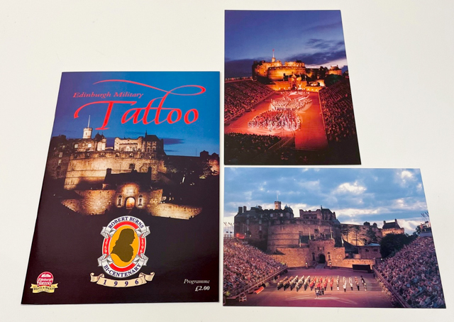 英国 スコットランド エディンバラ フェスティバル ミリタリー・タトゥー プログラム ガイドブック ポストカード 絵葉書 海外 バグパイプ 