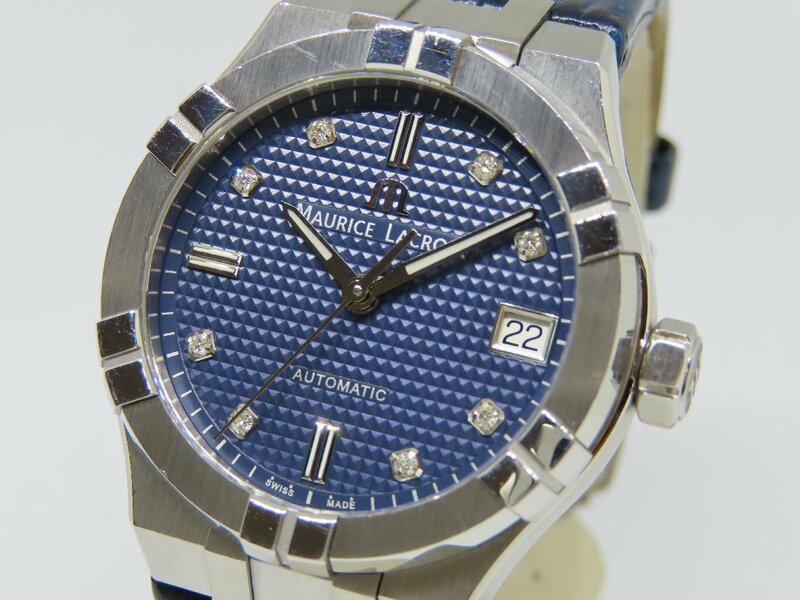 【美品】モーリスラクロア アイコン AI6006 8Pダイヤ 自動巻 ユニセックス腕時計