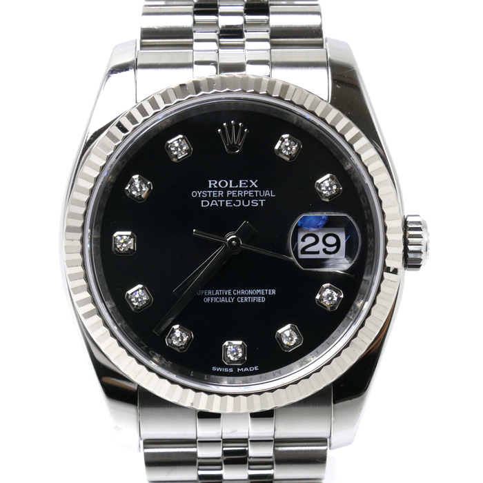 ROLEX ロレックス デイトジャスト 10PD 腕時計 自動巻き 116234G メンズ 中古