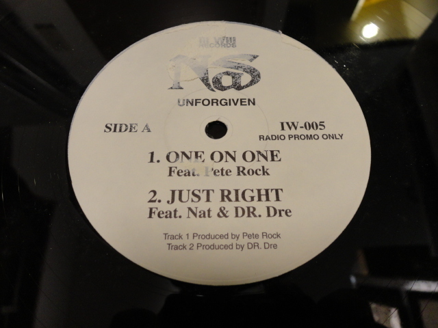 Nas - Unforgiven 激渋レア 12EP One On One ft. Pete Rock / Just Right ft. Dr. Dre / Ridin Time ft. DJ Premier 収録　視聴