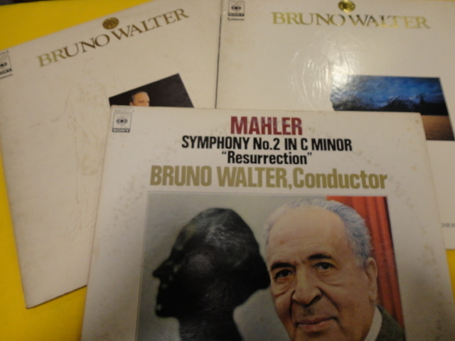 BRUNO WALTER 3タイトル 4枚 見開きジャケット仕様 交響曲 名盤 ドヴォルザーク・マーラー・ベートーヴェン