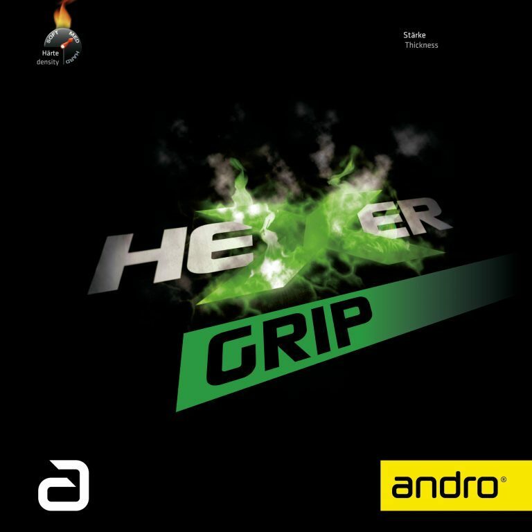 [卓球]HEXER GRIP(ヘキサー グリップ) 緑・2.1 andro(アンドロ)　新品・未開封