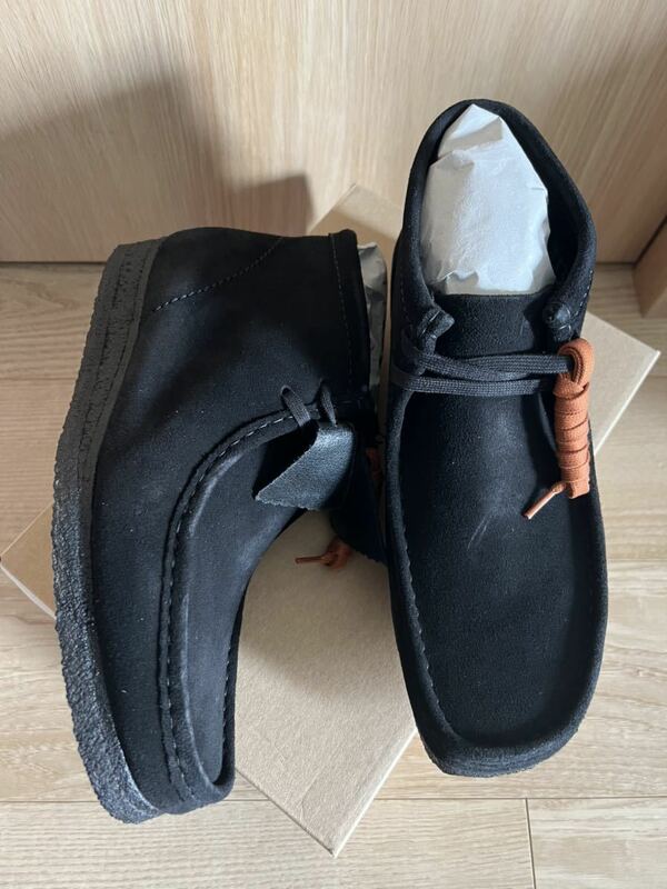 新品　クラークス CLARKS WALLABEE ワラビー 28cm UK9 黒　ブーツ Clarks