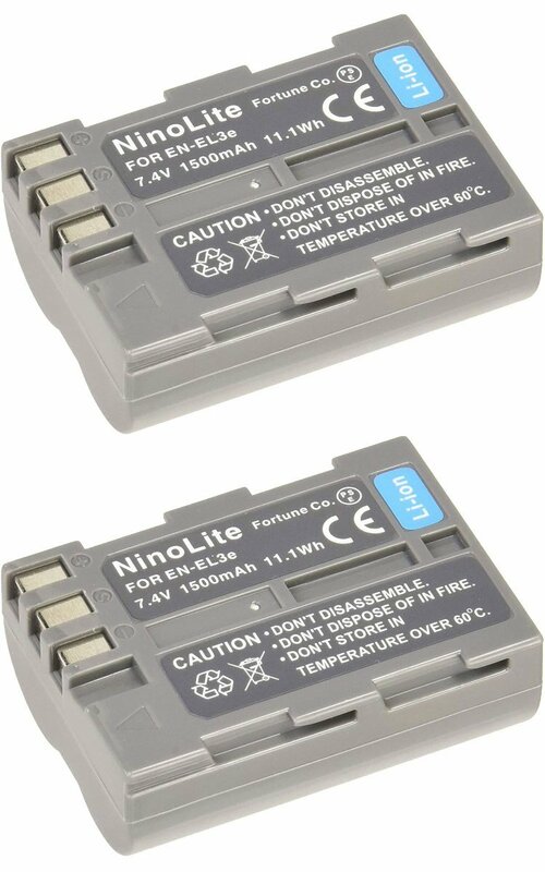 2個セット ニコン EN-EL3E 互換バッテリー D300 D700 等 対応