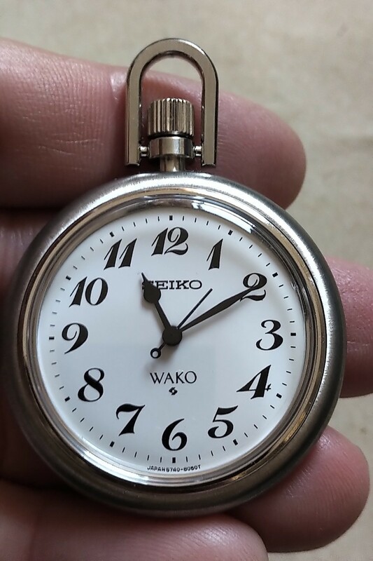 セイコー SEIKO WAKO 和光 限定提時計 5740-8010 SILVER 純正提鎖革ケース付き OH済み 秒針付きの特注品 特選時計 GS VFA クレドール レア