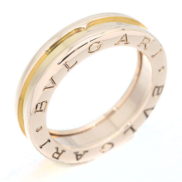 ブルガリ BVLGARI ビーゼロワン B-zero1 K18PG リング #51 ピンクゴールド750 指輪 高級 ブランド 定番 人気