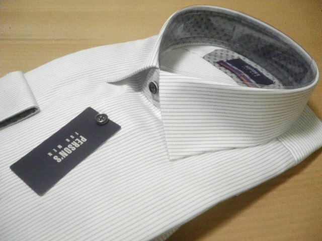 PERSON'S FOR MEN パーソンズ フォーメン＊サイズ LL 43-86＊高級Yシャツ 形態安定加工