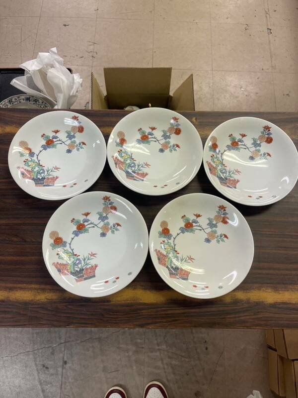NN1212 哲山 和食器 皿 色絵 食器 銘々皿