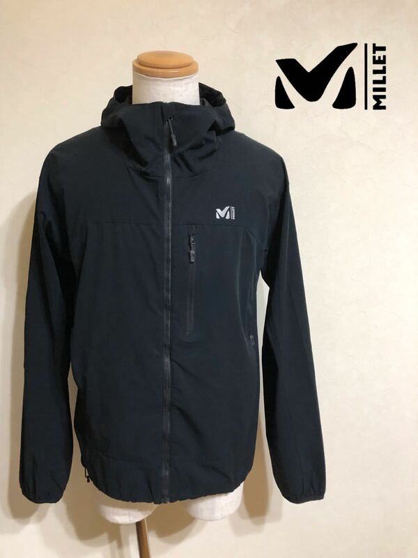 MILLET ミレー アウトドア ジップパーカー ジャケット トップス サイズ2XL 長袖 黒 MIV01665