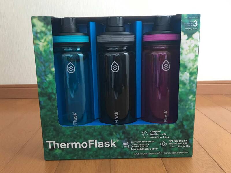 新品 タケヤ TAKEYA ThermoFlask サーモフラスク トライタンボトル 3色セット ピンク 水筒 ボトル 直飲み プロテイン シェイカー