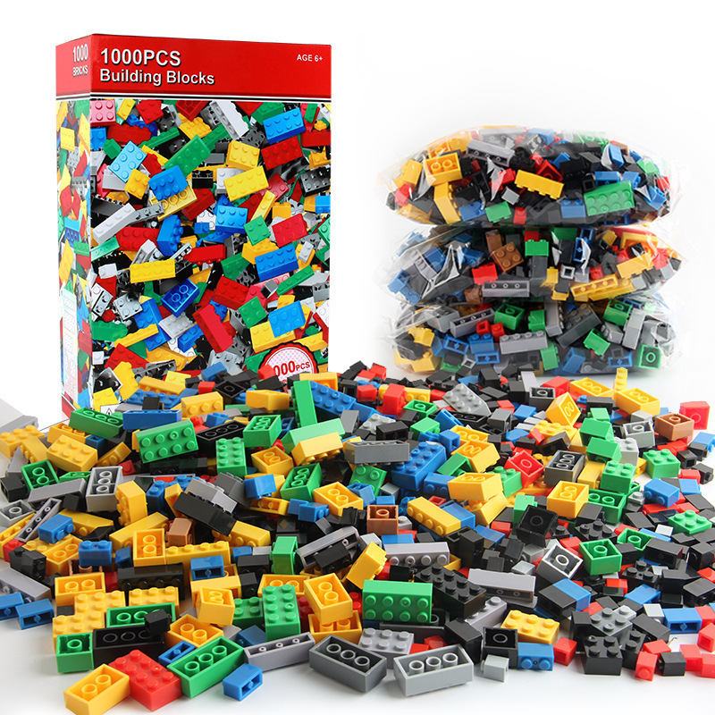 ☆国内発送☆　レゴ　互換　基本ブロック　大量　1000ピース　箱付き　パーツ　基本セット　　