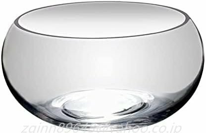 金魚鉢 ミニ魚タンク 水槽 丸型 観葉植物 容器 テーブル インテリア オブジェ テラリウム 花瓶 透明 フラワーベース (直径30cm)