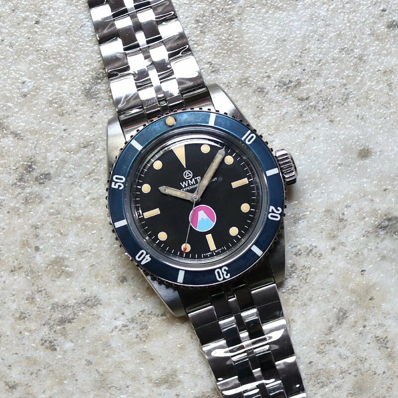 【WMT WATCH】 MT.Fuji / Navy Diver Aged / 5Links Bracelet 02 / 腕時計 メンズ おしゃれ ブランド 人気 30代 40代 50代