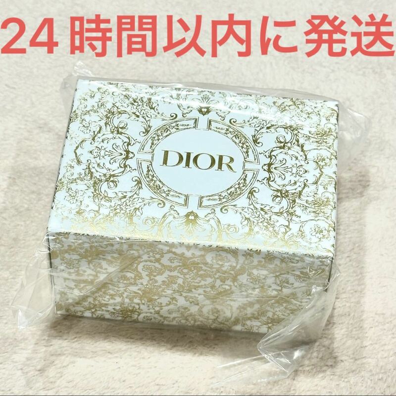 新品未使用☆Christian Dior 2023 ホリデー限定 ジュエリーボックス ゴールド ホワイト 金 ディオール プラチナ