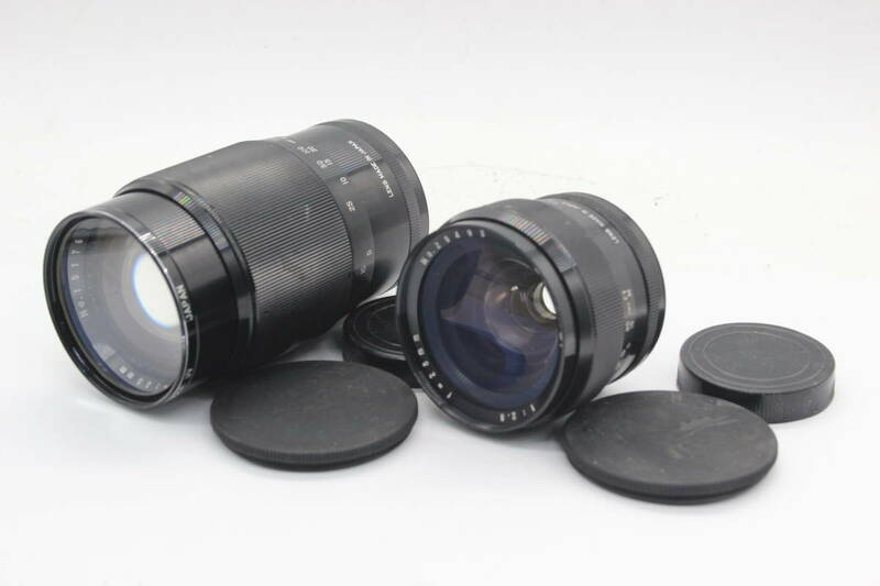 【返品保証】 【レンズ2点まとめ】Carenar 135mm F2.8 28mm F2.8 M42マウント レンズ s4367