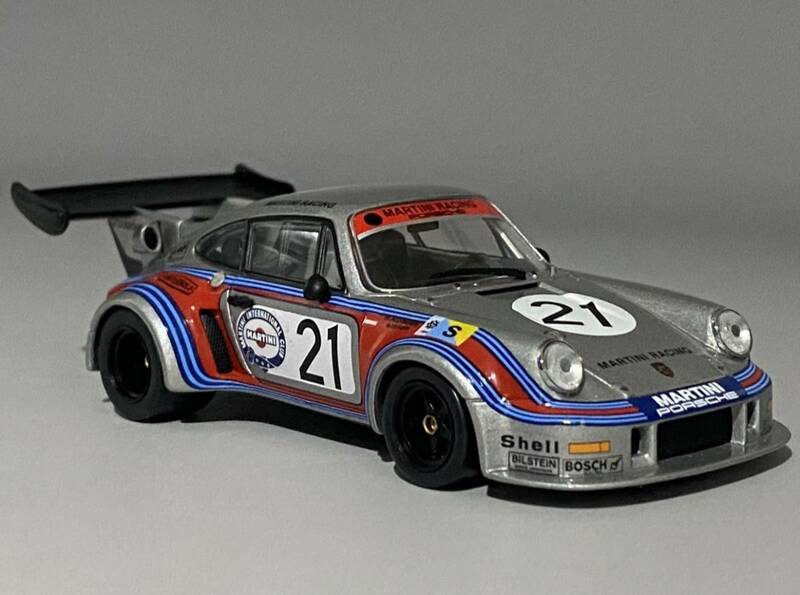 1/43 Porsche 911 930 RSR Turbo 24h Le Mans 1974 Martini Racing #21 ◆ Ebbro Racing Car Collection ◆ ポルシェ ル マン 