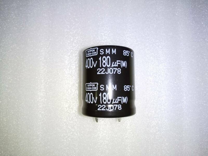 日本ケミコン　電解コンデンサー　400V　180μF　基板端子　24