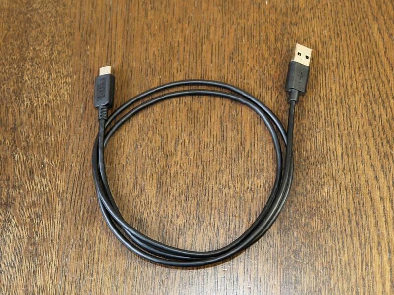 【中古品】ELECOM製　USBA to USB_C ケーブル　1.0ｍ（コネクタ含む全長103.5㎝）