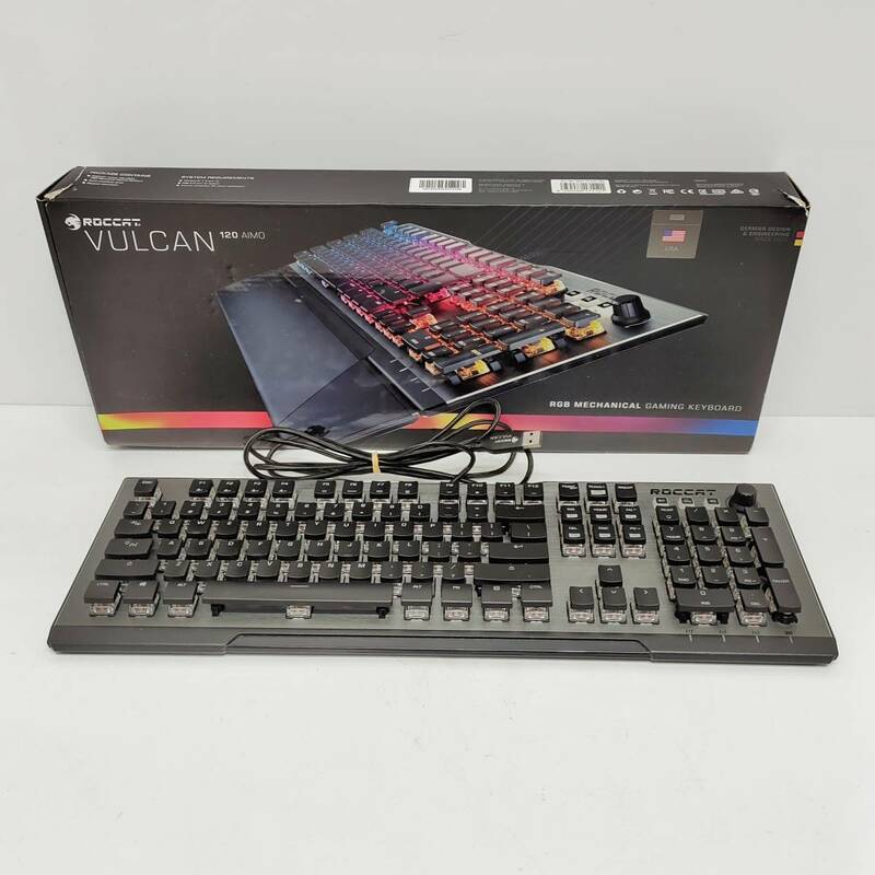 ●動作品 ロキャット ROC-12-441-BN メカニカル ゲーミングキーボード ROCCAT VULCAN 120 AIMO 英語配列 USB有線 M1275