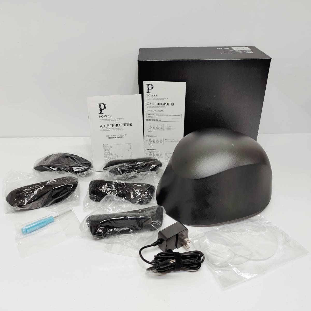 ●動作品 バイオテック パワースカルプセラピュータ BIOTECH 赤外線 育毛器 POWER SCALP THERAPEUTER 育毛発毛促進 M1376