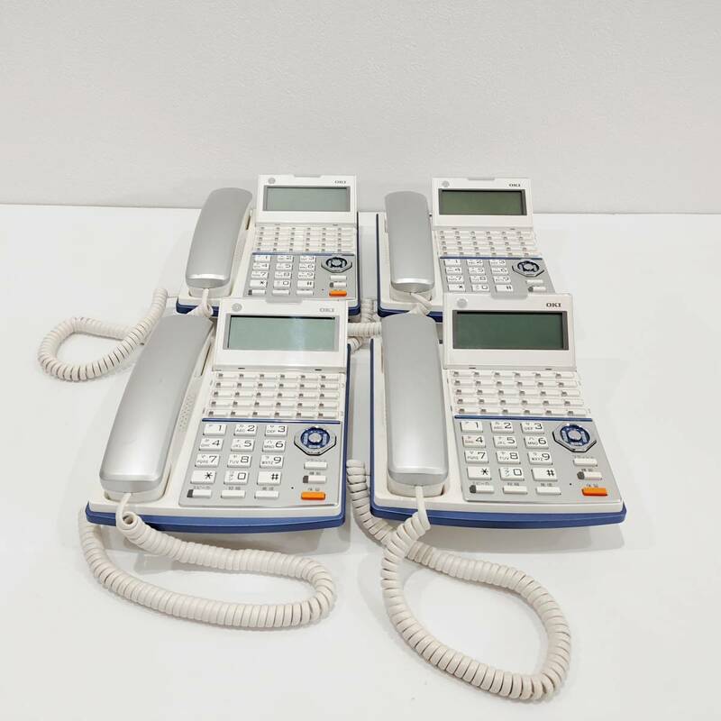 ●沖電気 MKT/ARC-30DKHF-W ビジネスホン 4台セット OKI 業務用 30ボタン 多機能 電話機 ビジネスフォン CrosCore L1105