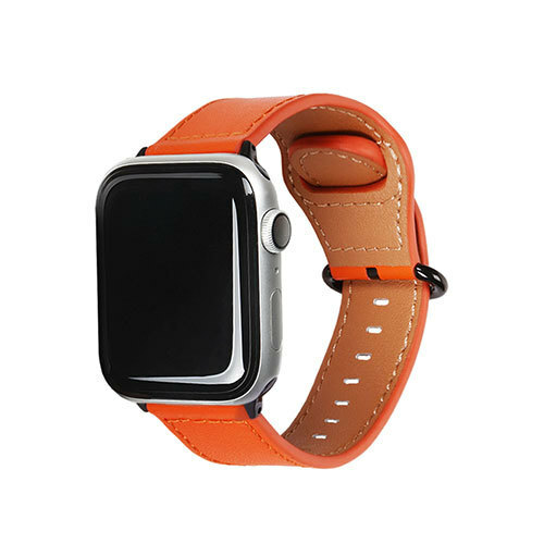 EGARDEN GENUINE LEATHER STRAP for Apple Watch 41/40/38mm Apple Watch用バンド オレンジ EGD20602AW /l