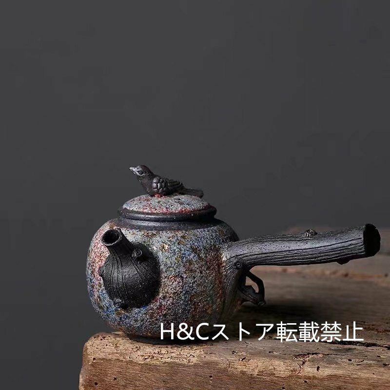 職人手作り 陶器 煎茶道具 茶壺 茶壷 急須 茶器 茶道具 容量：200ML