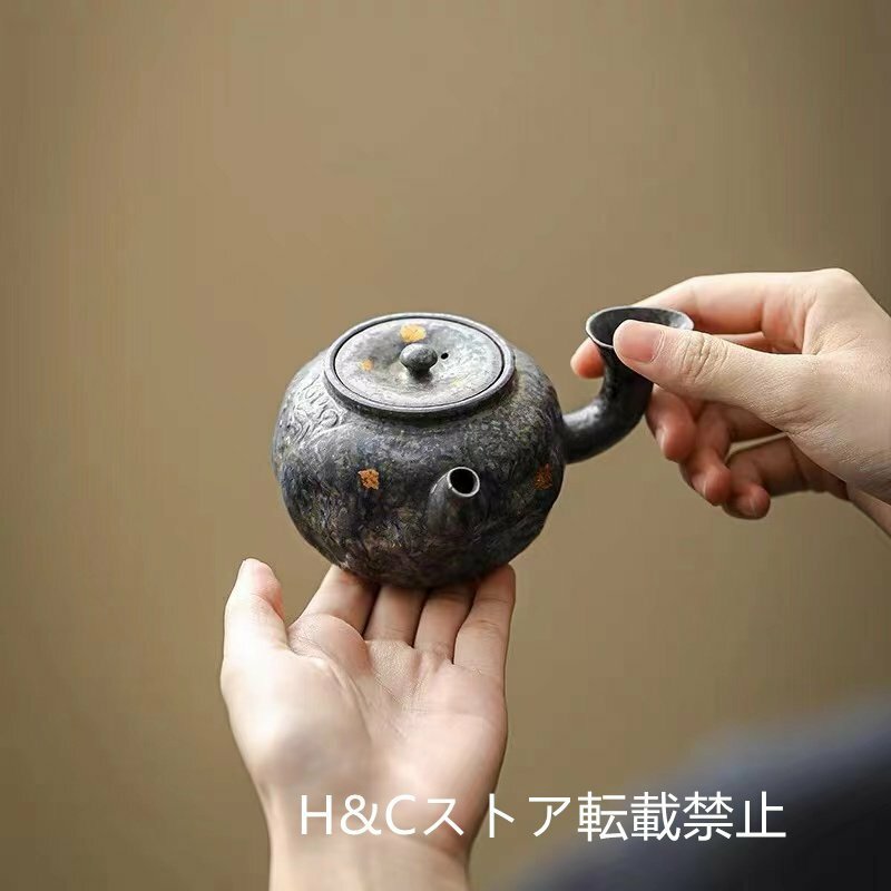 職人手作り 陶器 煎茶道具 茶壺 茶壷 急須 茶器 茶道具 容量：170ML