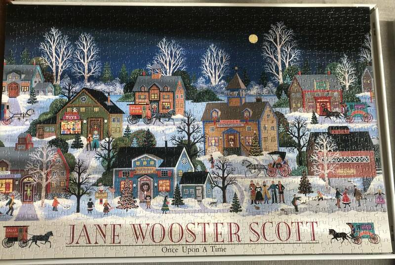 ジグソーパズル完成品　JANE WOOSTER SCOTTonce upon A timeと風景のジグソーパズルセットで