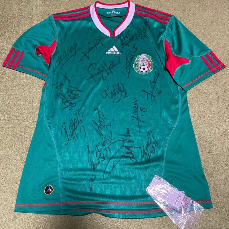 2011年 SBSカップ国際ユースサッカー U-18メキシコ代表サイン入りユニフォーム アディダス